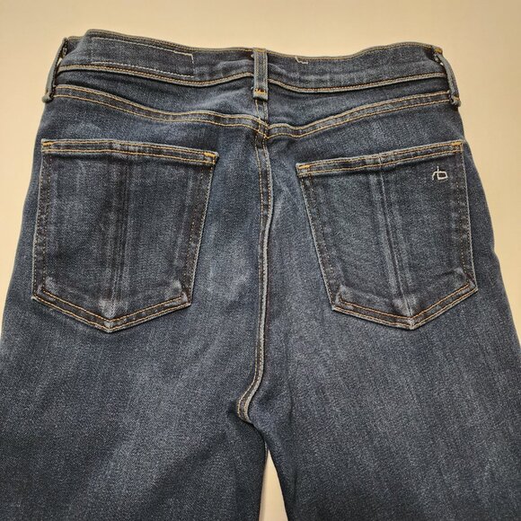 Rag & Bone Dark Wash Stretch Denim High Rise Skinny Jeans - Picture 3 of 8
